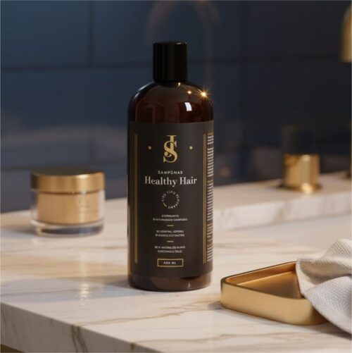JS Healthy Hair – stiprinamasis ir atkuriamasis šampūnas be sulfatų