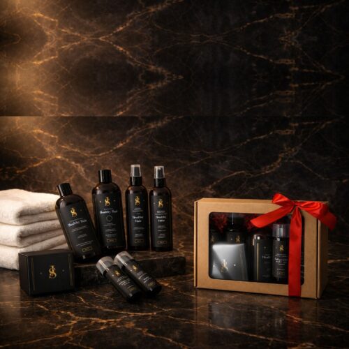 JS veido ir plaukų linijos rinkinys + DOVANA paakių kremas