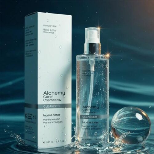 Alchemy Care Cosmetics Tonikas - Gaivinantis tonizuojantis losjonas su jūriniu kolagenu ir elastinu