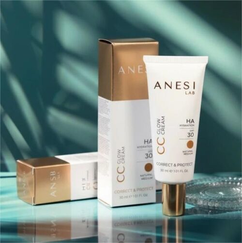 ANESI Lab CC Glow Cream SPF 30 Natural Medium / Light - drėkinantis tonizuojantis veido kremas 30 ml