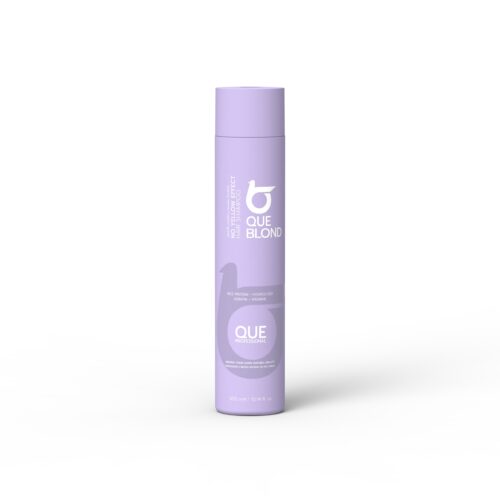 QUE BLOND No Yellow Effect Hair Shampoo – violetinis šampūnas šviesiems plaukams