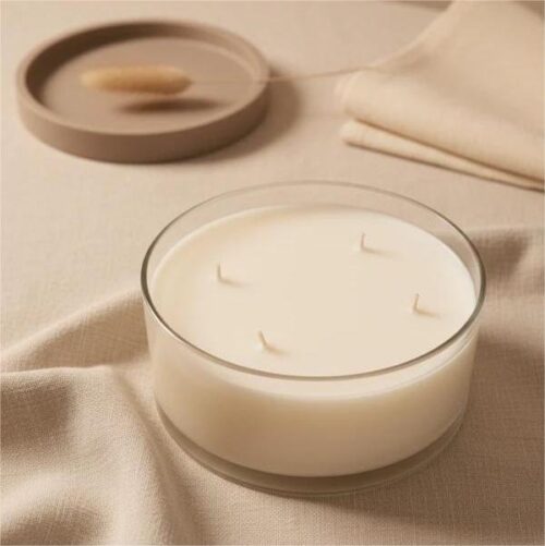 Rankų darbo sojų ir kokosų vaško žvakė