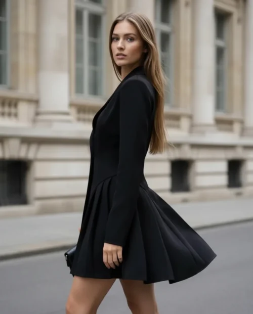 Švarkinė elegantiška suknelė