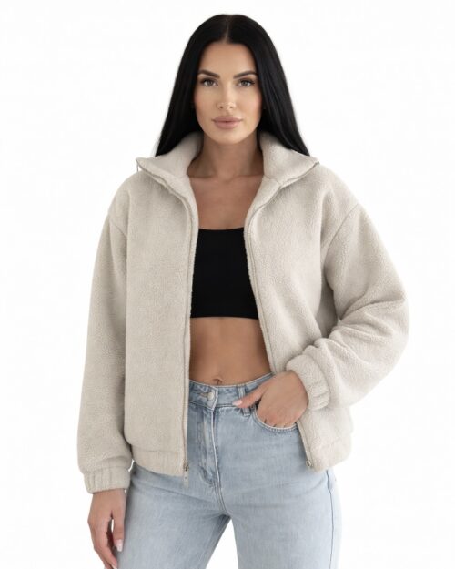 Oversize Teddy Bomberis moteriškas