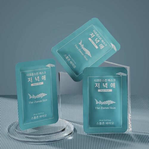 Sturgeon Zoeun Skin Night Mask - Intensyviai drėkinanti ir atgaivinanti naktinė kaukė 5vnt