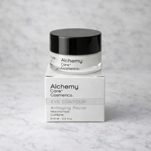 Alchemy Care Cosmetics Eye Contour Antiaging Repair – akių kontūro kremas su niacinamidu ir kofeinu